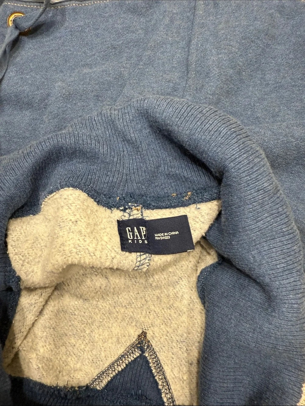 GAP Kids Blue bag with Cream Sherpa Lining